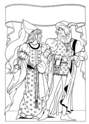 plansa de colorat printesele disney #9