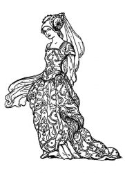 plansa de colorat printesele disney #11