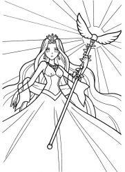 plansa de colorat printesele disney #16