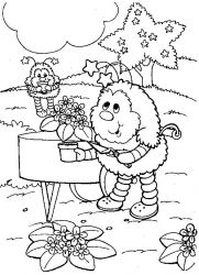 plansa de colorat rainbow brite #1