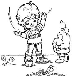 plansa de colorat rainbow brite #2