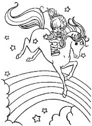 plansa de colorat rainbow brite #5