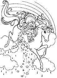 plansa de colorat rainbow brite #6