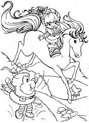 plansa de colorat rainbow brite #8