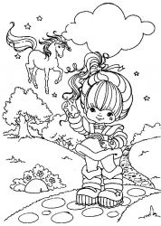 plansa de colorat rainbow brite #10