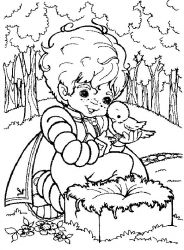plansa de colorat rainbow brite #12
