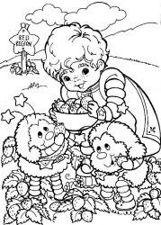 plansa de colorat rainbow brite #14