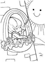 plansa de colorat rainbow brite #17