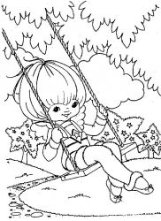 plansa de colorat rainbow brite #19