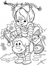 plansa de colorat rainbow brite #20