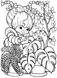 plansa de colorat rainbow brite #21