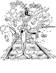 plansa de colorat Road Runner