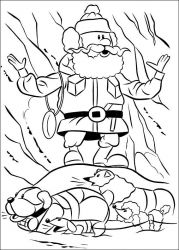 plansa de colorat rudolph #19