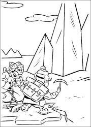 plansa de colorat rudolph #21