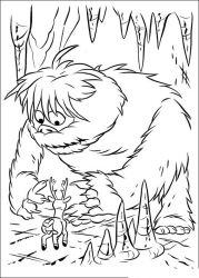 plansa de colorat rudolph #8