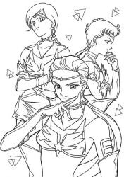 plansa de colorat sailor moon #8