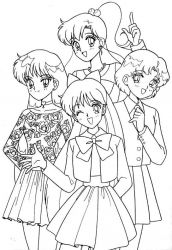 plansa de colorat sailor moon #13