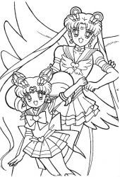 plansa de colorat sailor moon #20
