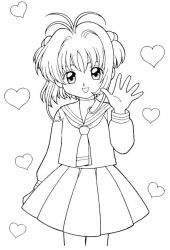 plansa de colorat sakura  #5