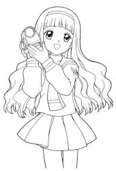 plansa de colorat sakura  #8