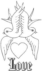 plansa de colorat sfantul valentin #9