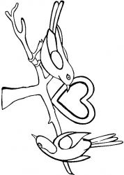 plansa de colorat sfantul valentin #11