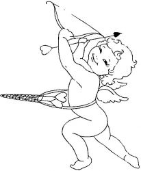 plansa de colorat sfantul valentin #19