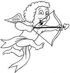 plansa de colorat sfantul valentin #20