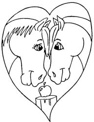 plansa de colorat sfantul valentin #5