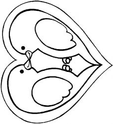 plansa de colorat sfantul valentin #10