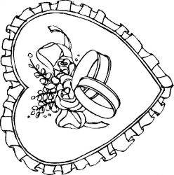 plansa de colorat sfantul valentin #11