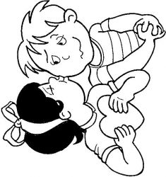 plansa de colorat sfantul valentin #19