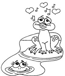 plansa de colorat sfantul valentin #1