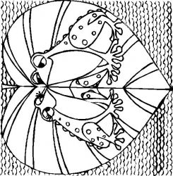 plansa de colorat sfantul valentin #2