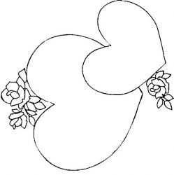 plansa de colorat sfantul valentin #12