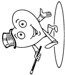 plansa de colorat sfantul valentin #16