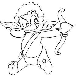 plansa de colorat sfantul valentin #21