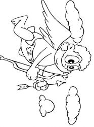 plansa de colorat sfantul valentin #2