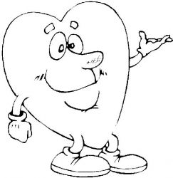 plansa de colorat sfantul valentin #14