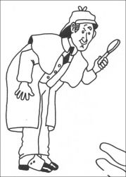 plansa de colorat sherlock holmes #2