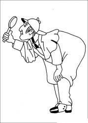 plansa de colorat sherlock holmes #6