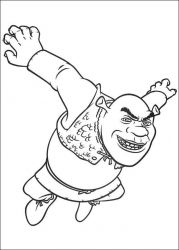 plansa de colorat Shrek
