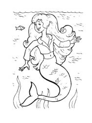 plansa de colorat sirene #7