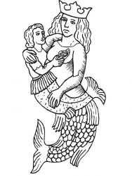 plansa de colorat sirene #17