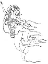 plansa de colorat sirene #20