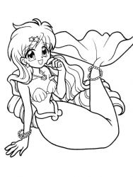 plansa de colorat sirene #6