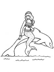 plansa de colorat sirene #8