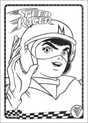 plansa de colorat Speed Racer