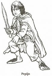 plansa de colorat Stapanul Inelelor