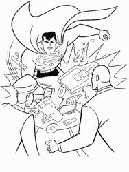 plansa de colorat superman #2